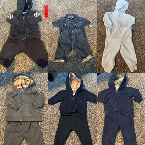 Infant Burberry tracksuits! Sizes 3M, 6M, & 9M!